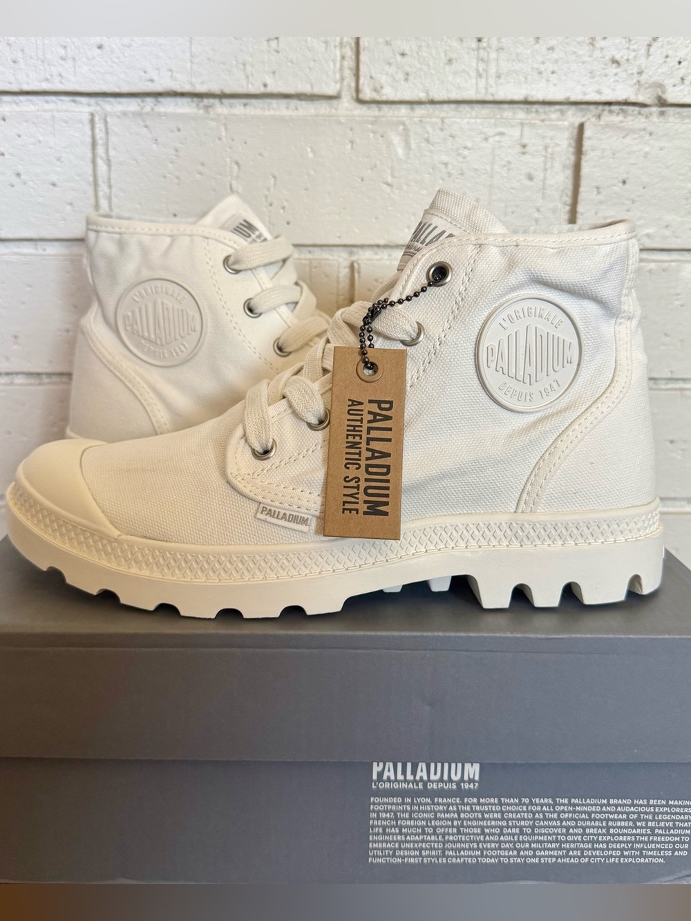 Palladium White Pampa Hi Boots